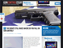 Tablet Screenshot of guncontrolessay.net